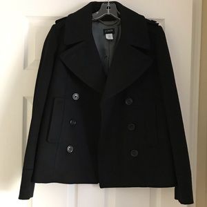 NWOT J.Crew Double Breasted Peacoat in Wool
